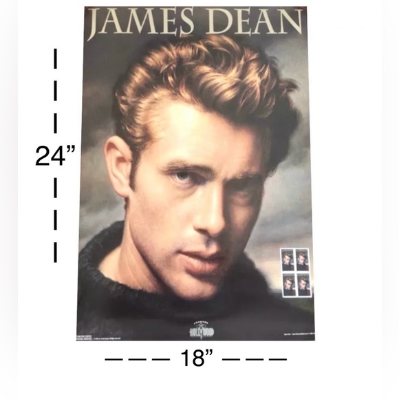 JAMES DEAN Legends of Hollywood 1996 USPS Stamp Collectible Poster size18x24NEW - Picture 5 of 6